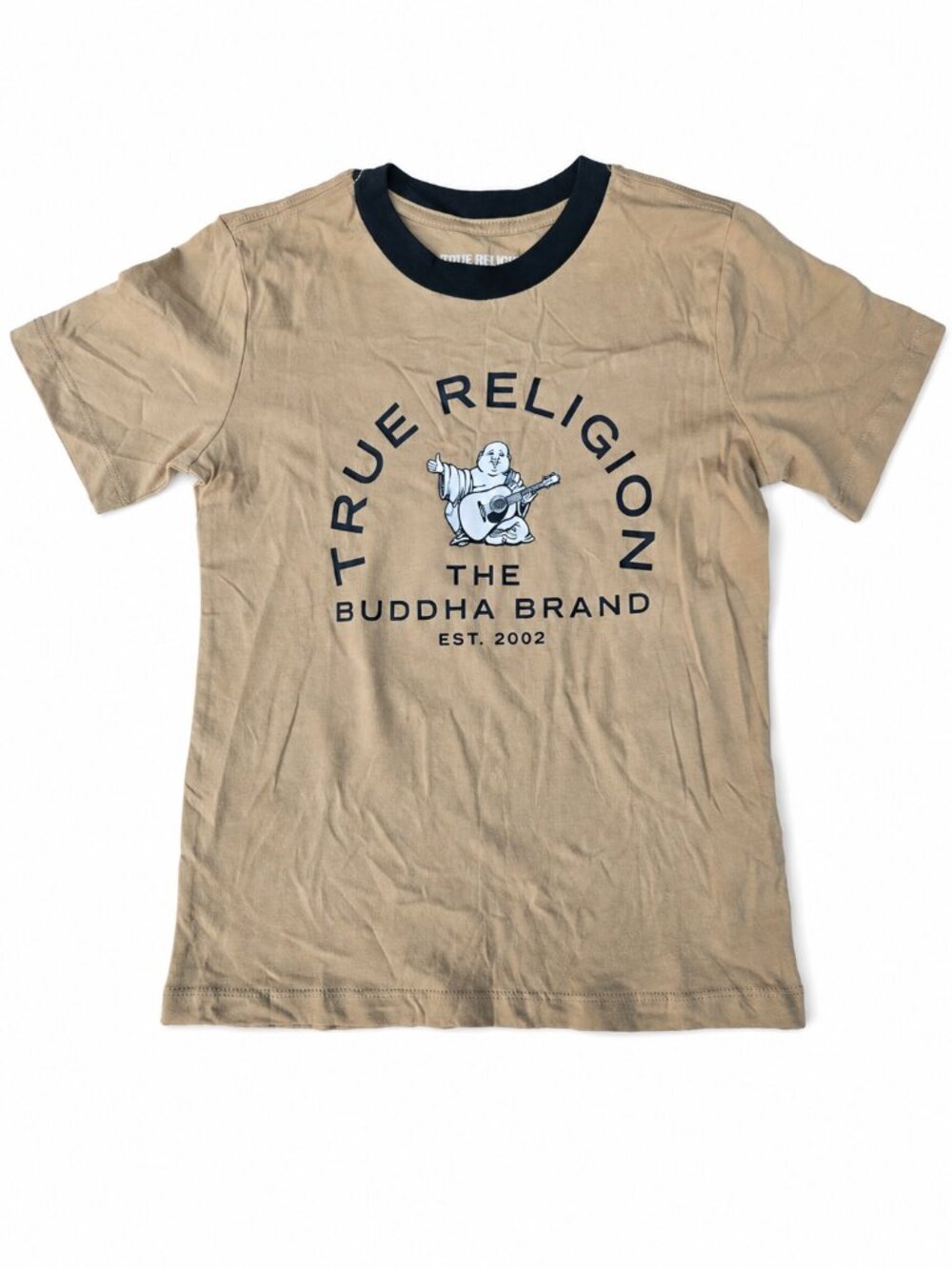 True Religion Boys Buddha Graphic T Shirt Medium NWT 100% Cotton Logo Tee